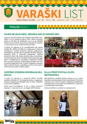 Varaški list - september 2025